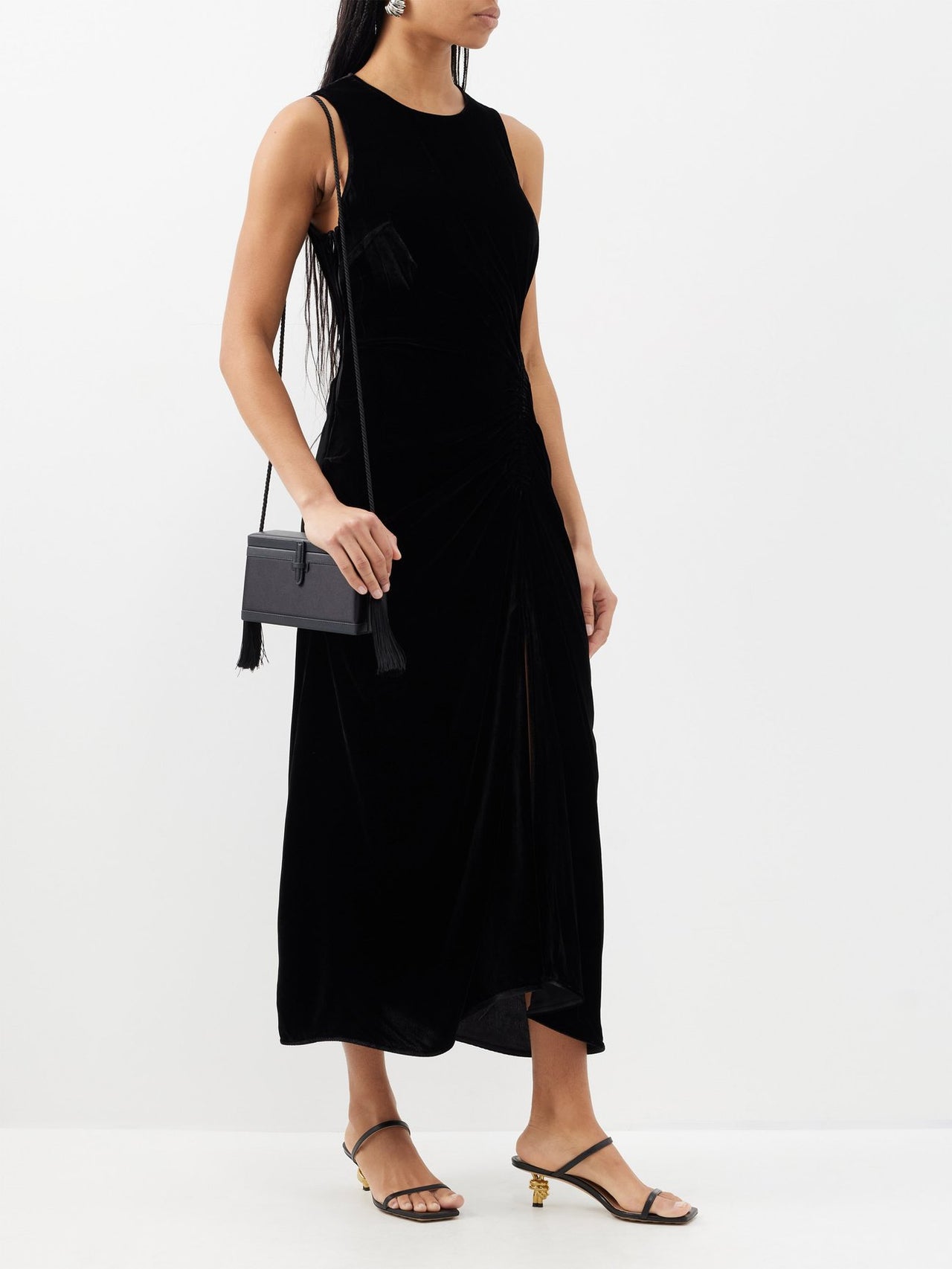 Cornelia Dress in Noir-Dress-Ulla Johnson-Debs Boutique