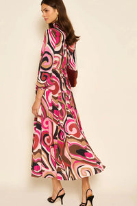 Thumbnail for Marigold Dress - Marble Pink-Dress-Rixo-Debs Boutique
