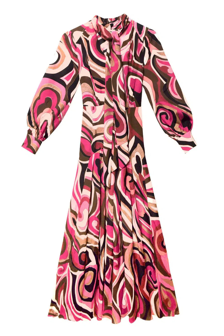 Marigold Dress - Marble Pink-Dress-Rixo-Debs Boutique