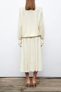 Thumbnail for Saga Interwoven Ribbon Knit skirt Natural-Skirt-Molli-Debs Boutique