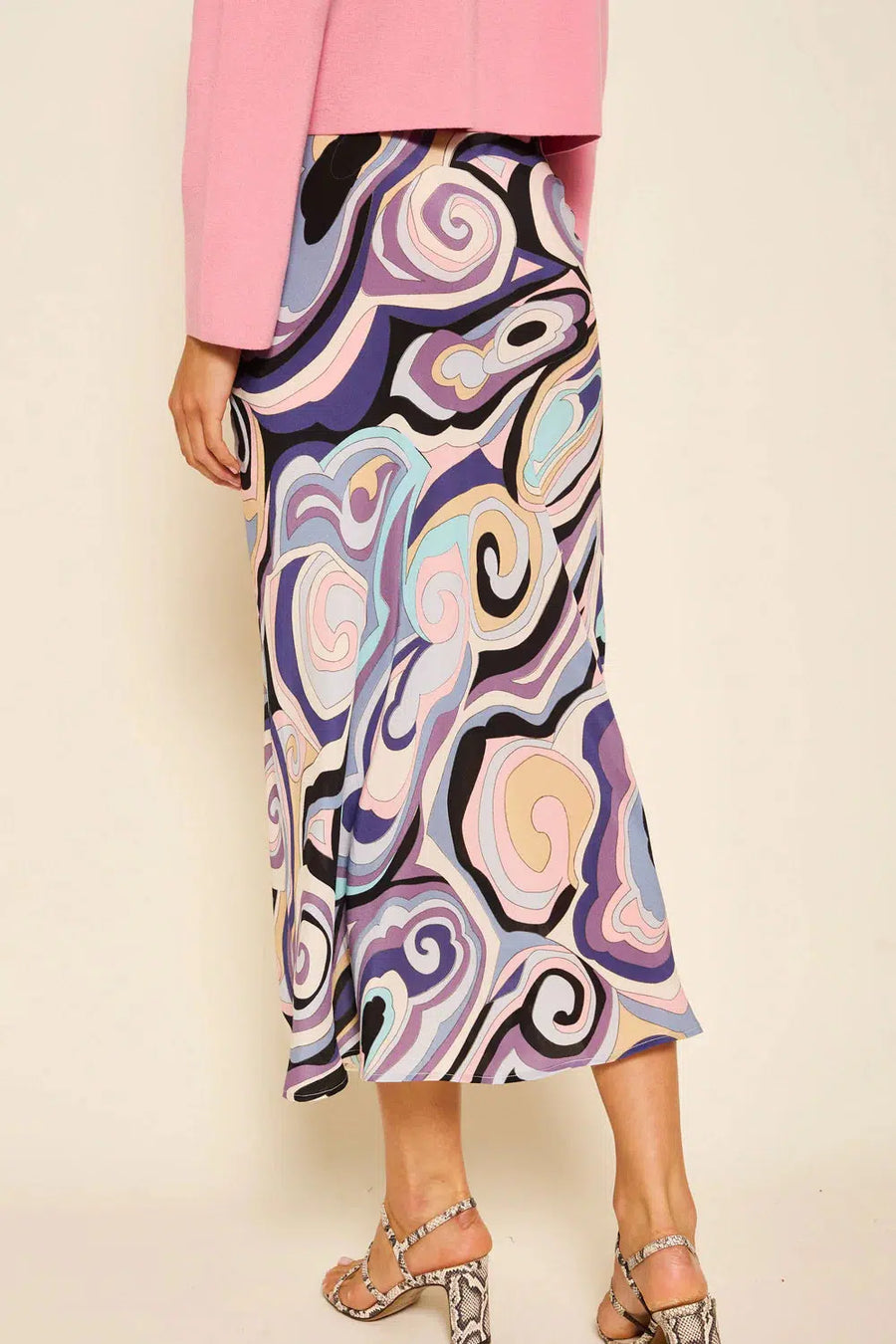 Kelly Skirt - Marble Ocean-Skirt-Rixo-Debs Boutique