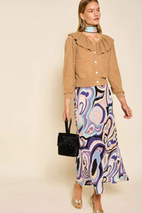 Thumbnail for Kelly Skirt - Marble Ocean-Skirt-Rixo-Debs Boutique