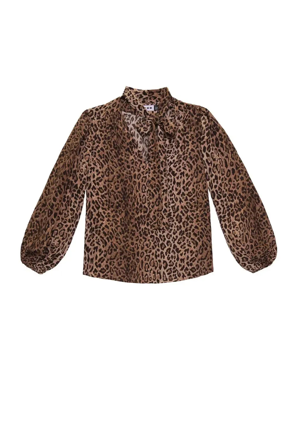 Moss Blouse Leopard-Tops-Rixo-Debs Boutique
