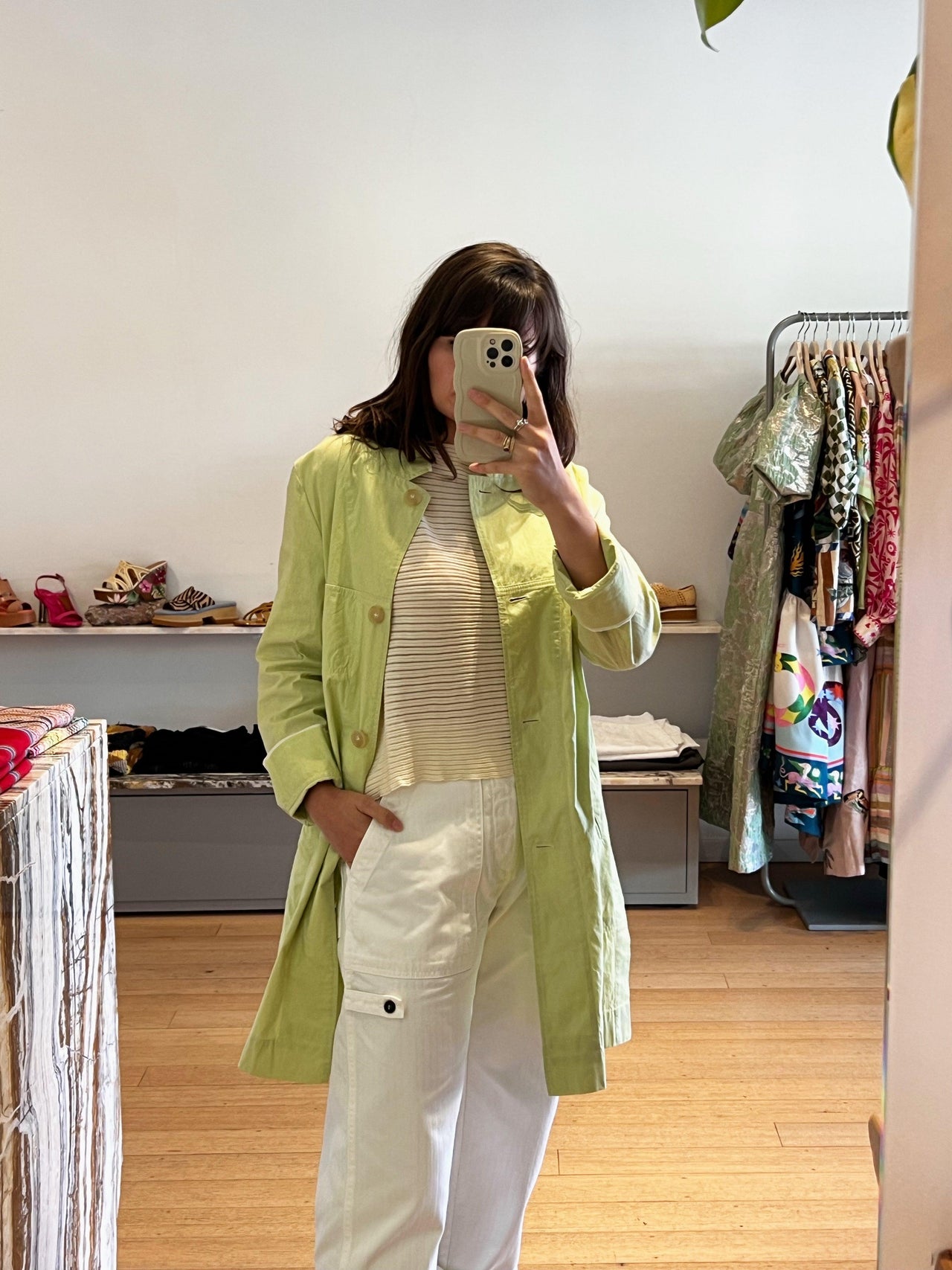 Bessy Jacket in Lime-Jacket-Annette Gortz-Debs Boutique