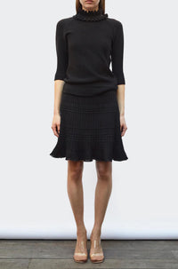 Thumbnail for PALMITA Fringed Knit Mini Skirt-Skirt-Molli-Debs Boutique