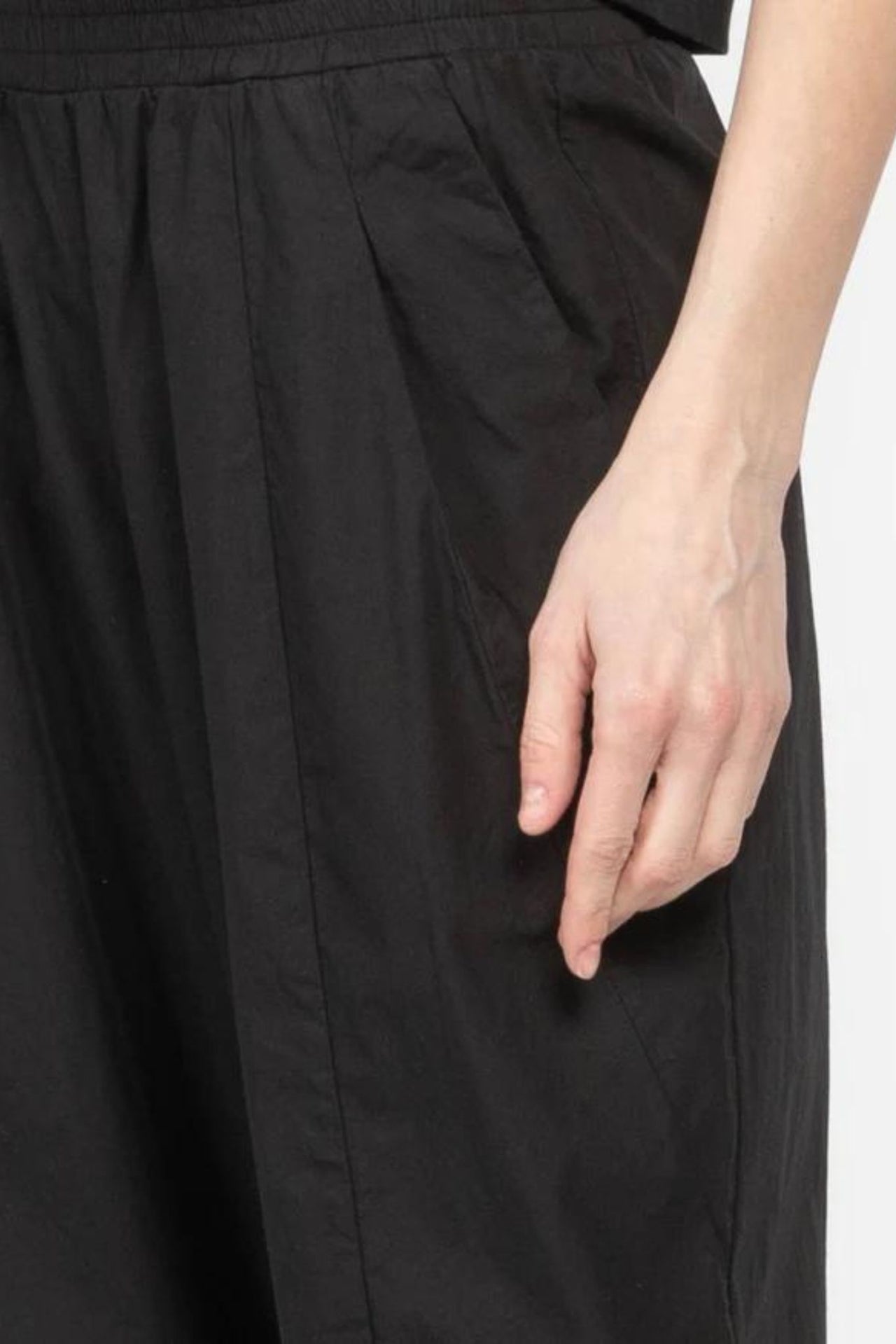 COTTON PANT BLACK-PANT-Transit-Debs Boutique