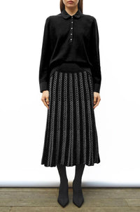 Thumbnail for BASTIEN Scalloped Collar Knit-Sweater-Molli-Debs Boutique