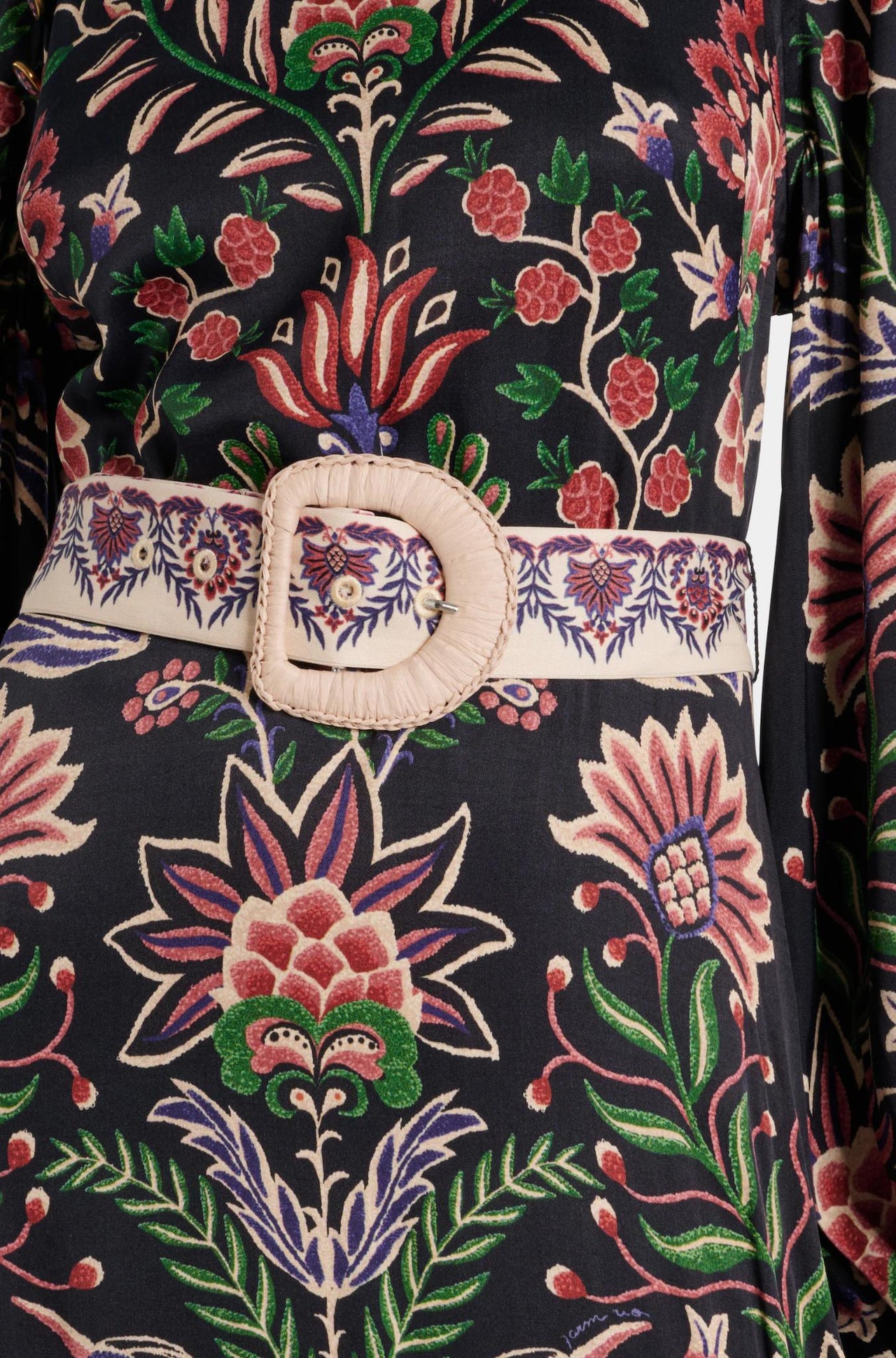 Marvelous Garden Black Midi Dress-Dresses-Farm Rio-Debs Boutique