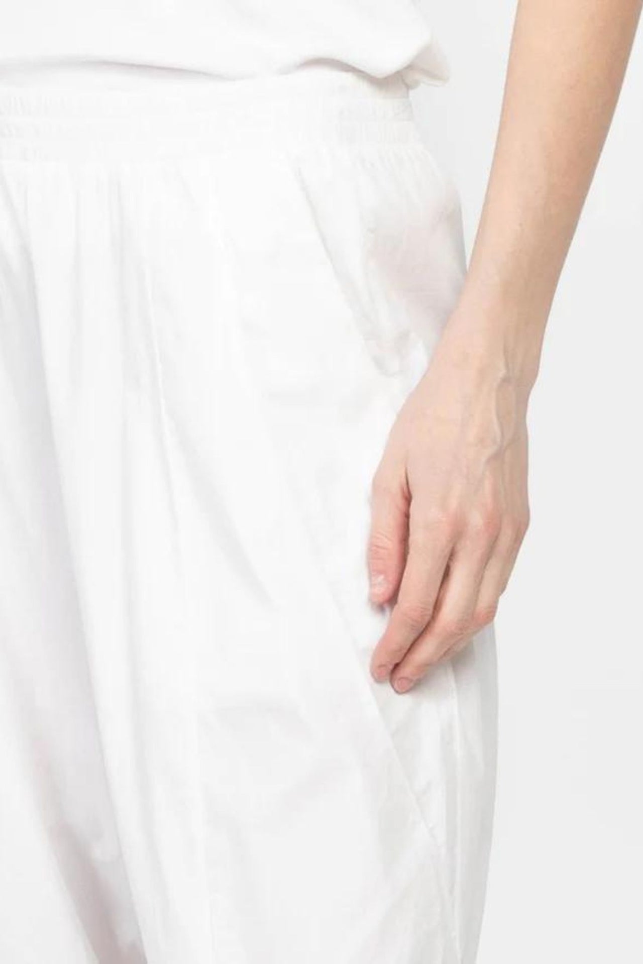 COTTON PANT WHITE-PANT-Transit-Debs Boutique