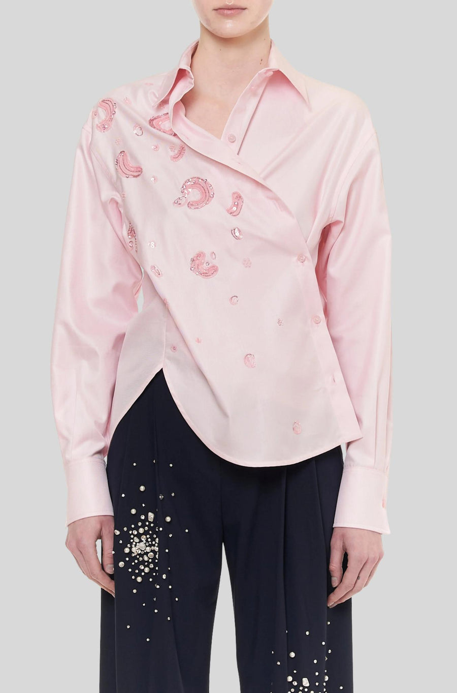 Crookd Classic Shirt Quartz Rose-Tops-Des_Phemmes-Debs Boutique