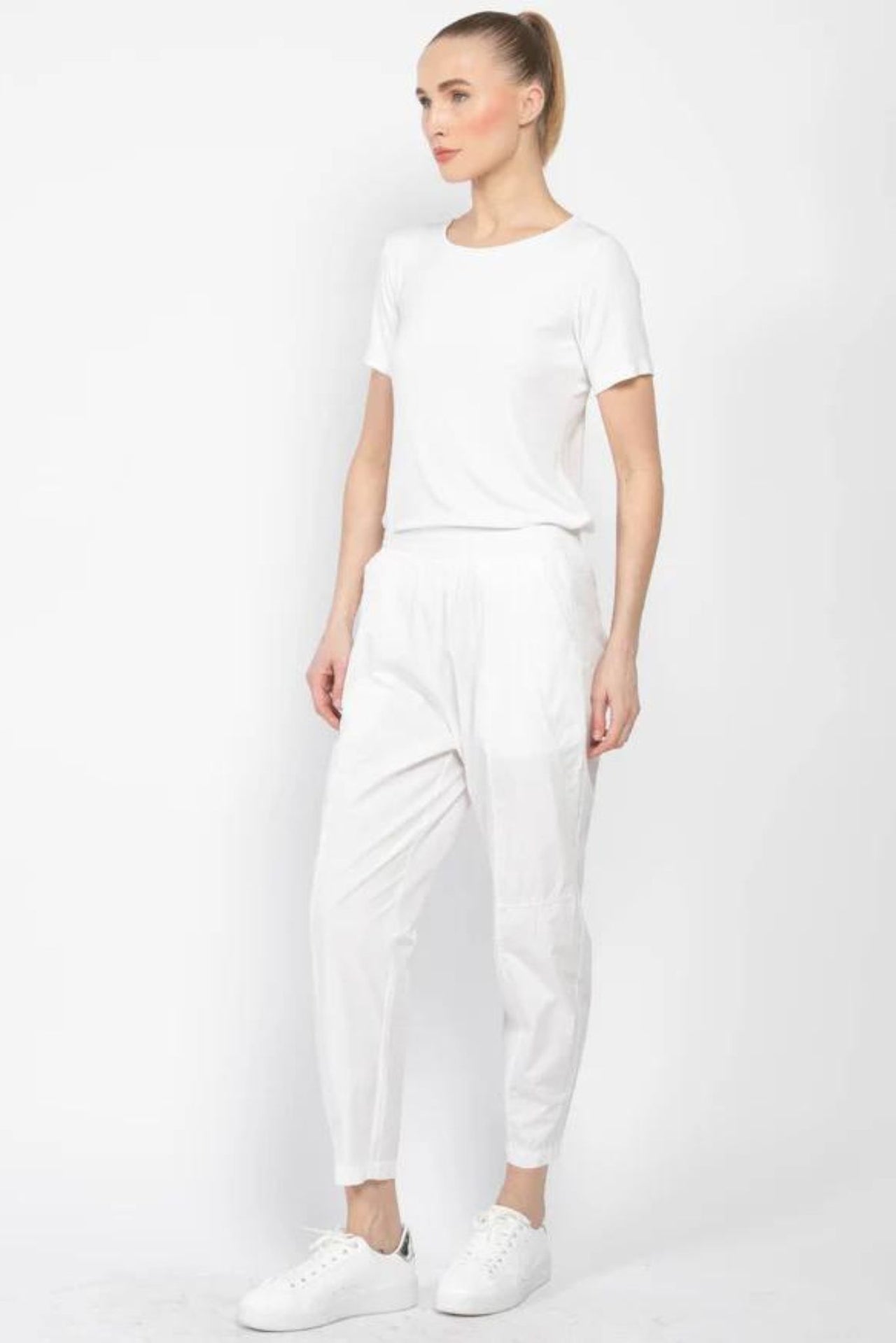 COTTON PANT WHITE-PANT-Transit-Debs Boutique