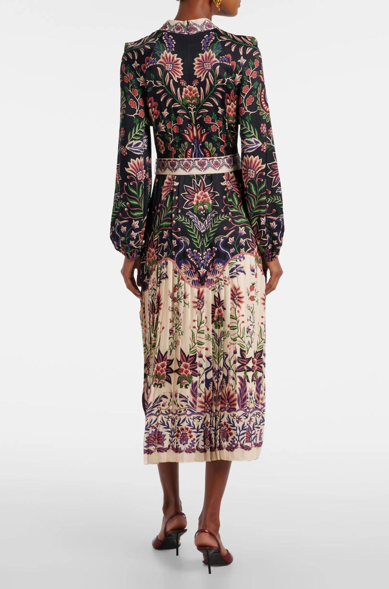 Marvelous Garden Black Midi Dress-Dresses-Farm Rio-Debs Boutique