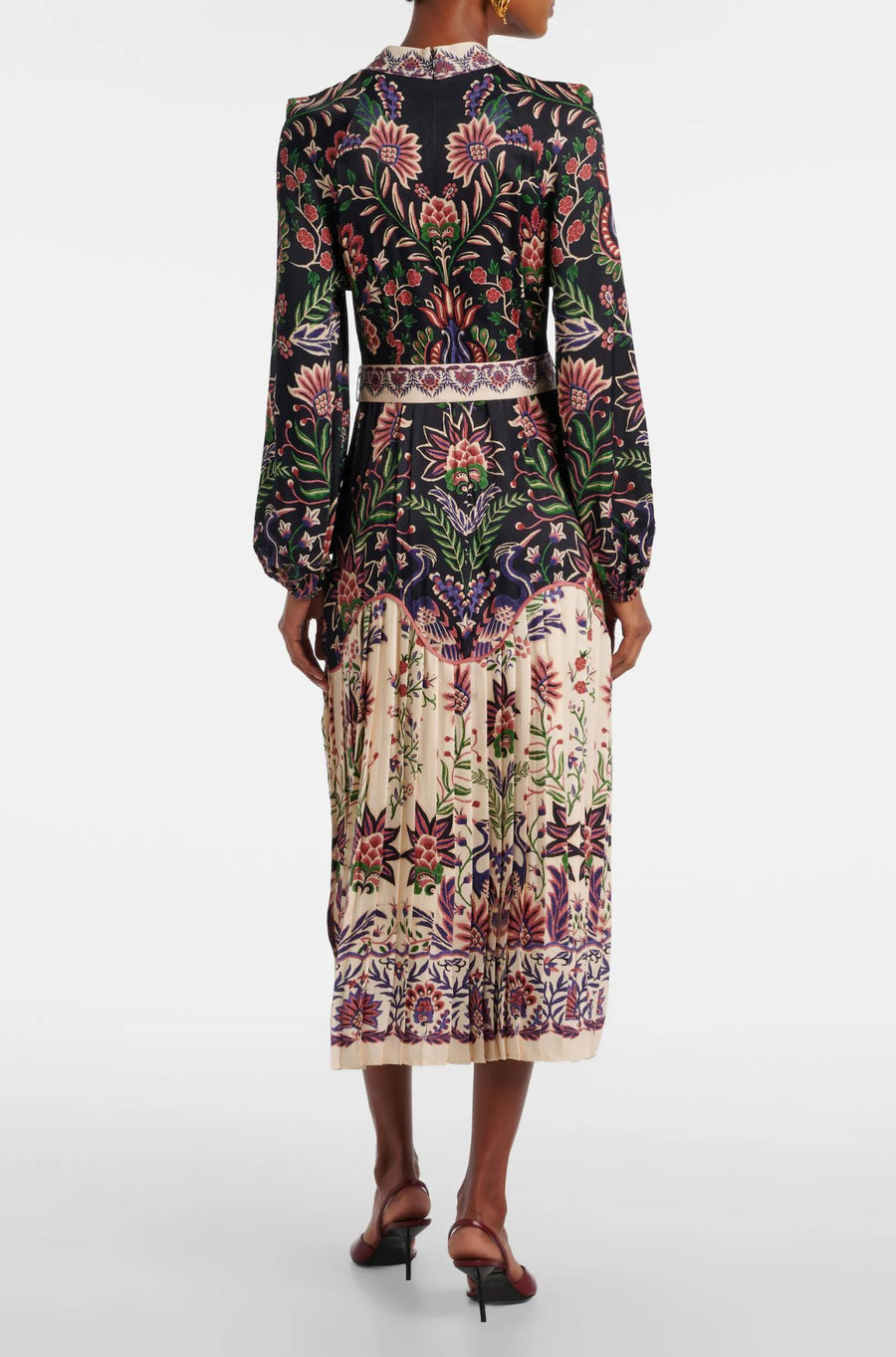 Marvelous Garden Black Midi Dress-Dresses-Farm Rio-Debs Boutique