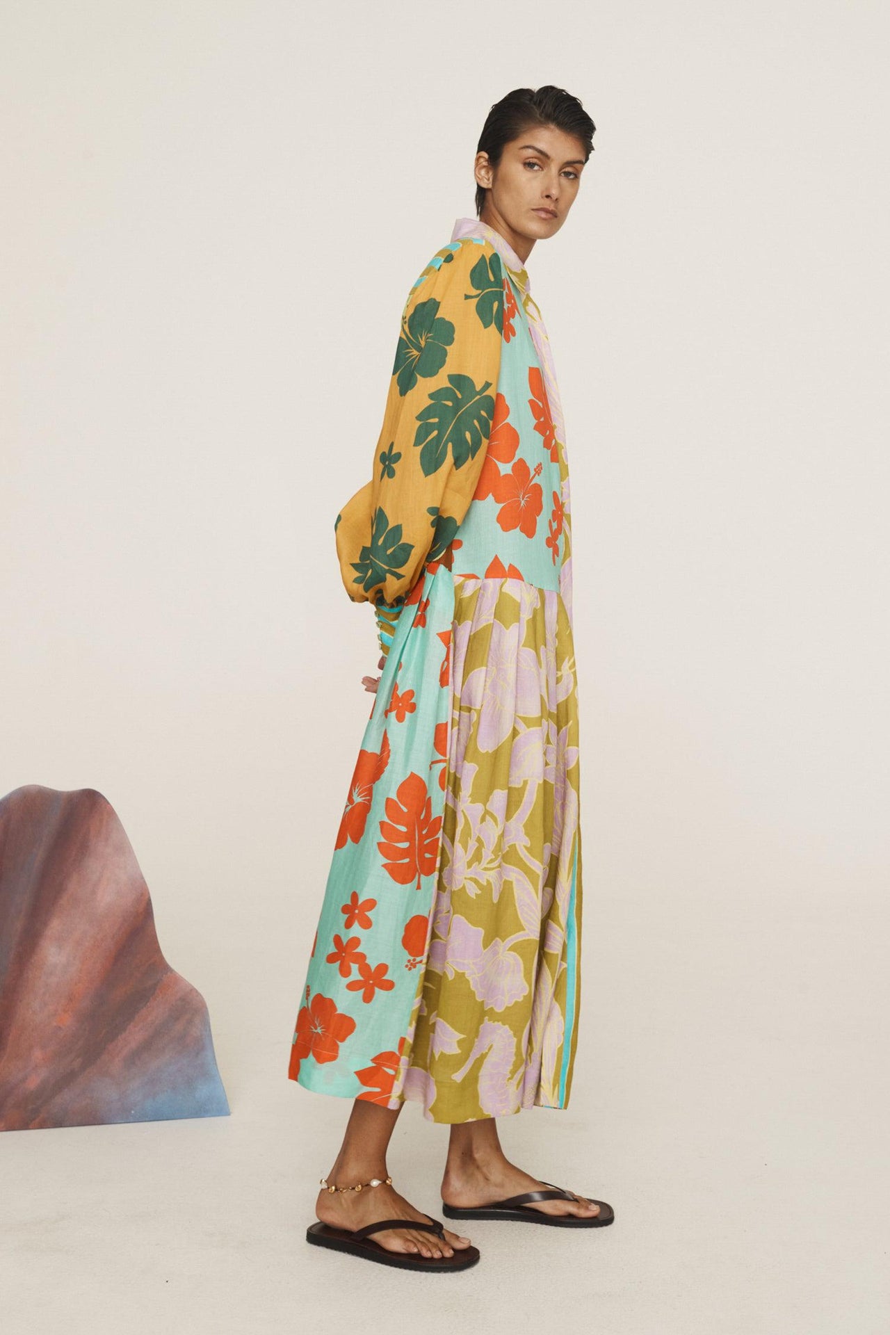 POPPY SPLICED SHIRTDRESS-Dress-Alemais-Debs Boutique