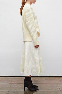 Thumbnail for Virgil Honeycomb Knit Sweater Natural-Sweater-Molli-Debs Boutique