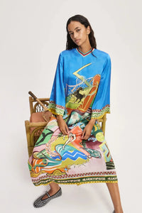 Thumbnail for Lucky Pace Silk Midi Dress-Dresses-Alemais-Debs Boutique