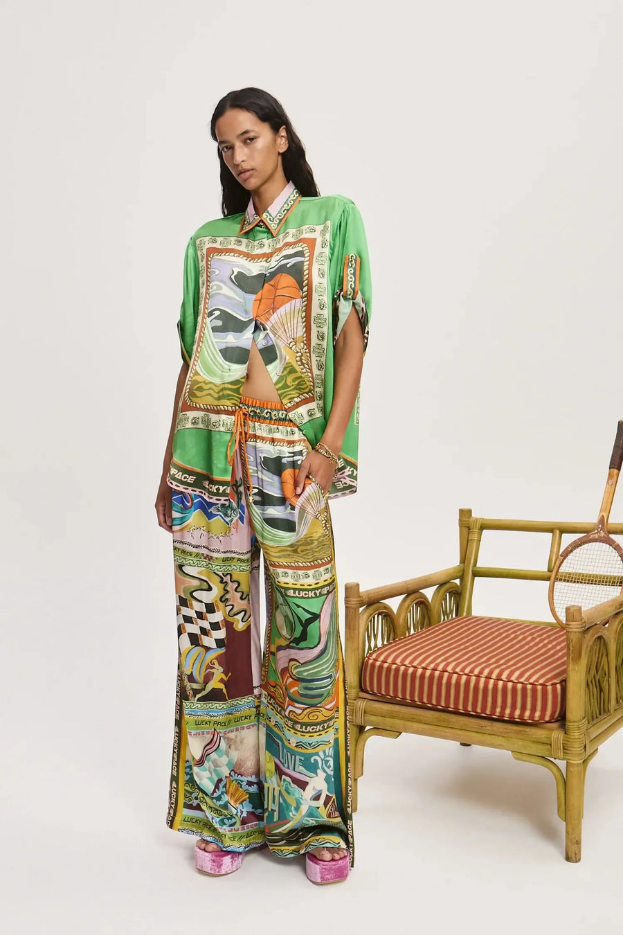 Lucky Pace Silk Pant-Pants-Alemais-Debs Boutique