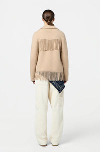 Thumbnail for Western Fringe Jacket Dune-JACKETS & OUTERWEAR-Guest in Residence-Debs Boutique