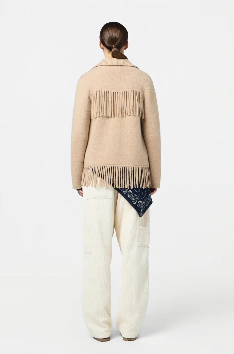 Western Fringe Jacket Dune-JACKETS & OUTERWEAR-Guest in Residence-Debs Boutique