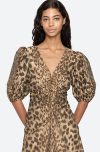 Thumbnail for Claude Print Puff Midi Dress cream-Dress-Sea New York-Debs Boutique
