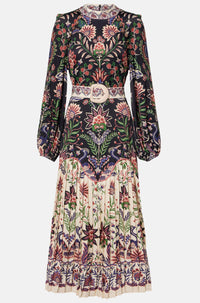 Thumbnail for Marvelous Garden Black Midi Dress-Dresses-Farm Rio-Debs Boutique