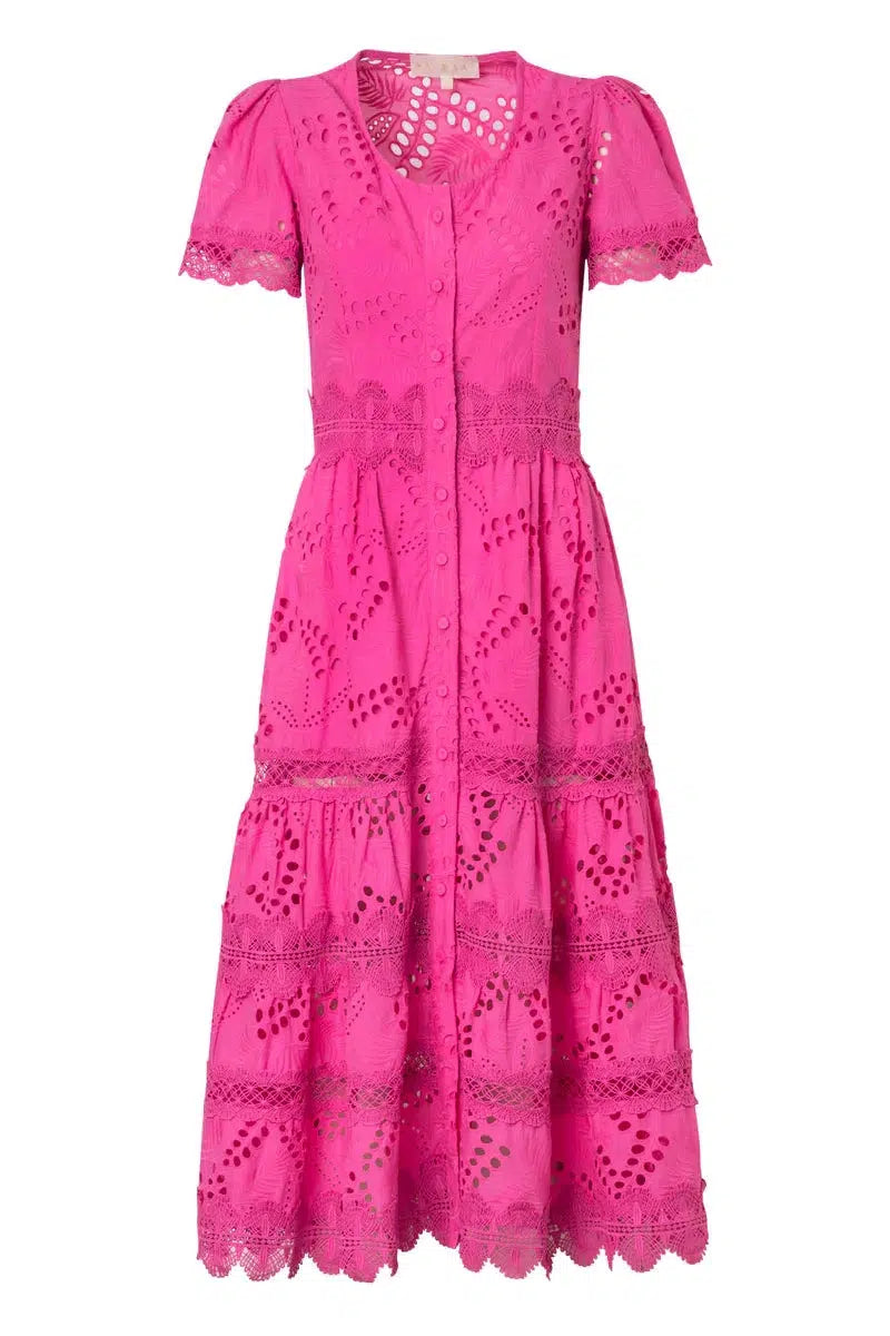 JULIE DRESS in MAGENTA-Dress-Waimari-Debs Boutique