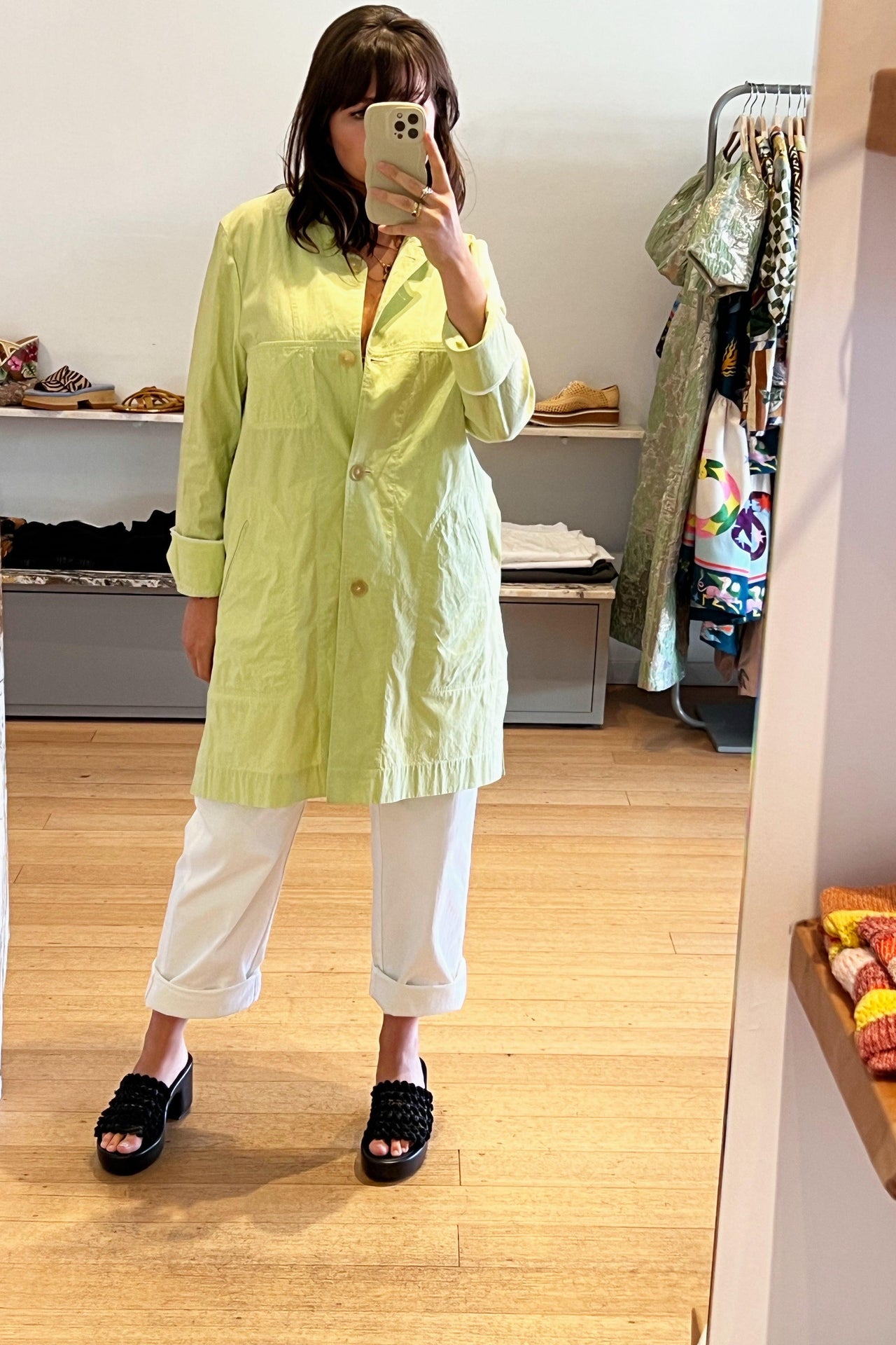 Bessy Jacket in Lime-Jacket-Annette Gortz-Debs Boutique