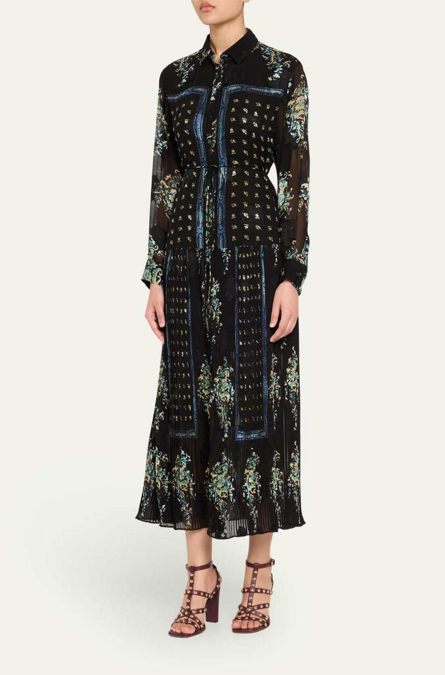 Emilie Drop Waist Long Sleeve Shirt Dress-Dresses-Ulla Johnson-Debs Boutique
