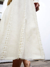 Thumbnail for Saga Interwoven Ribbon Knit skirt Natural-Skirt-Molli-Debs Boutique