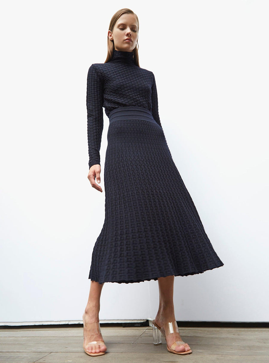 Touareg fine cane knit top nuit-Top-Molli-Debs Boutique