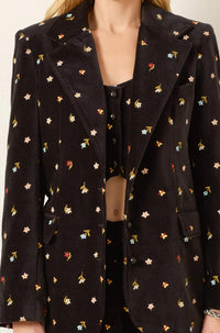 Thumbnail for Afternoon Onyx Bouquet Blazer-JACKETS & OUTERWEAR-ALIX OF BOHEMIA-Debs Boutique