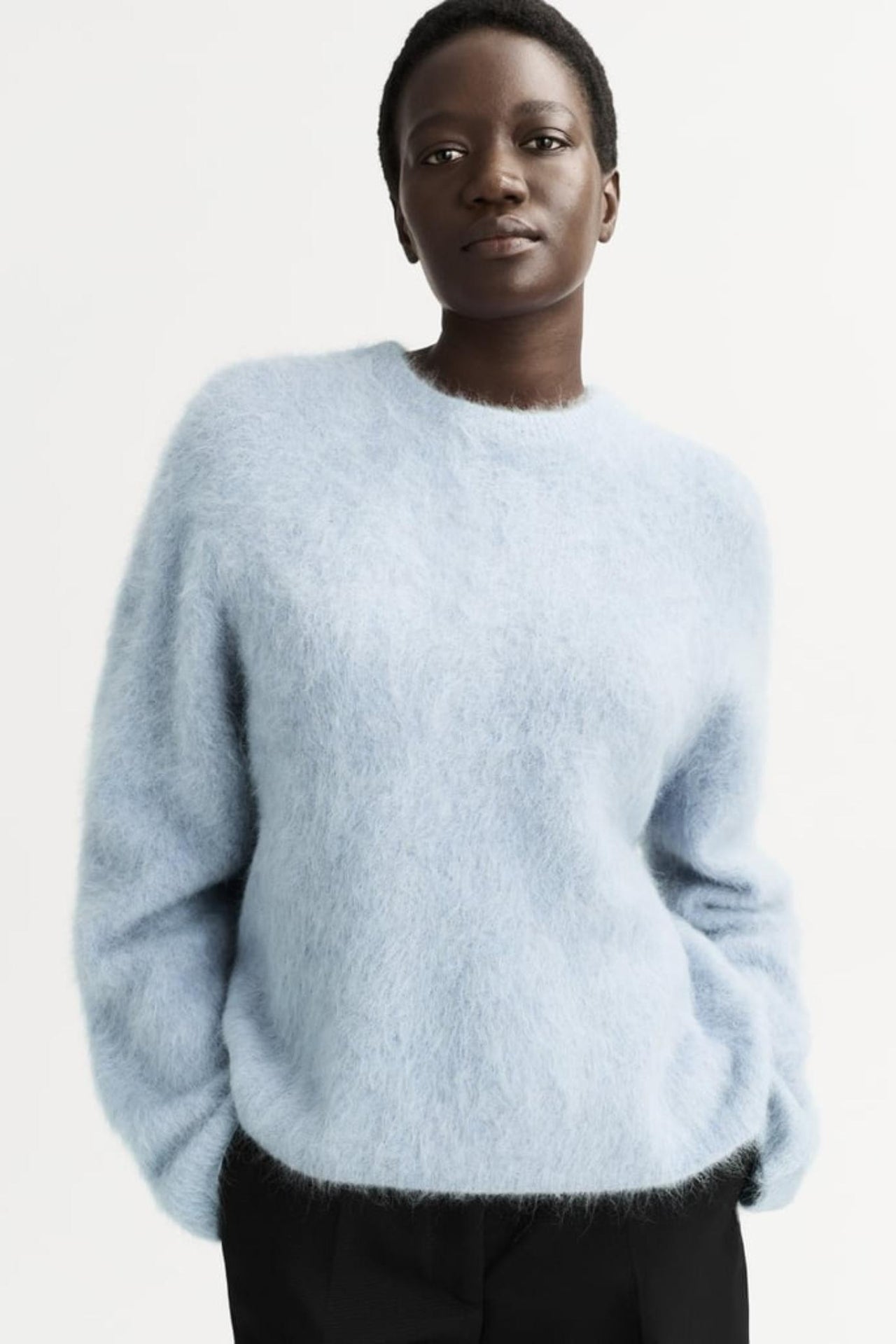 Alpaca Crewneck-Sweaters & Cardigans-Soft Goat-Debs Boutique