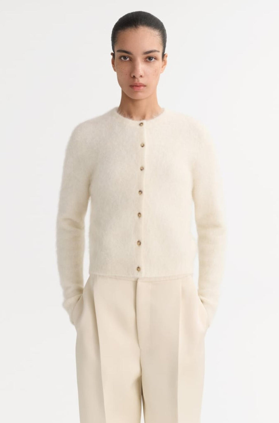 Alpaca cardigan-Sweaters & Cardigans-Soft Goat-Debs Boutique