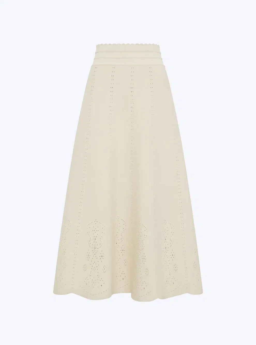 BISCOTTE Scalloped Knit Long Skirt-Skirt-Molli-Debs Boutique