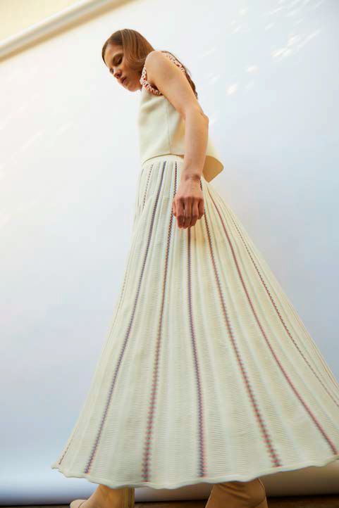 BRITANNY Fair Isle Long Skirt-Skirt-Molli-Debs Boutique