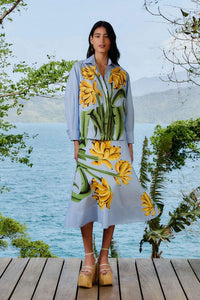 Thumbnail for Banana Cocina Striped Shirt-Tops-Farm Rio-Debs Boutique