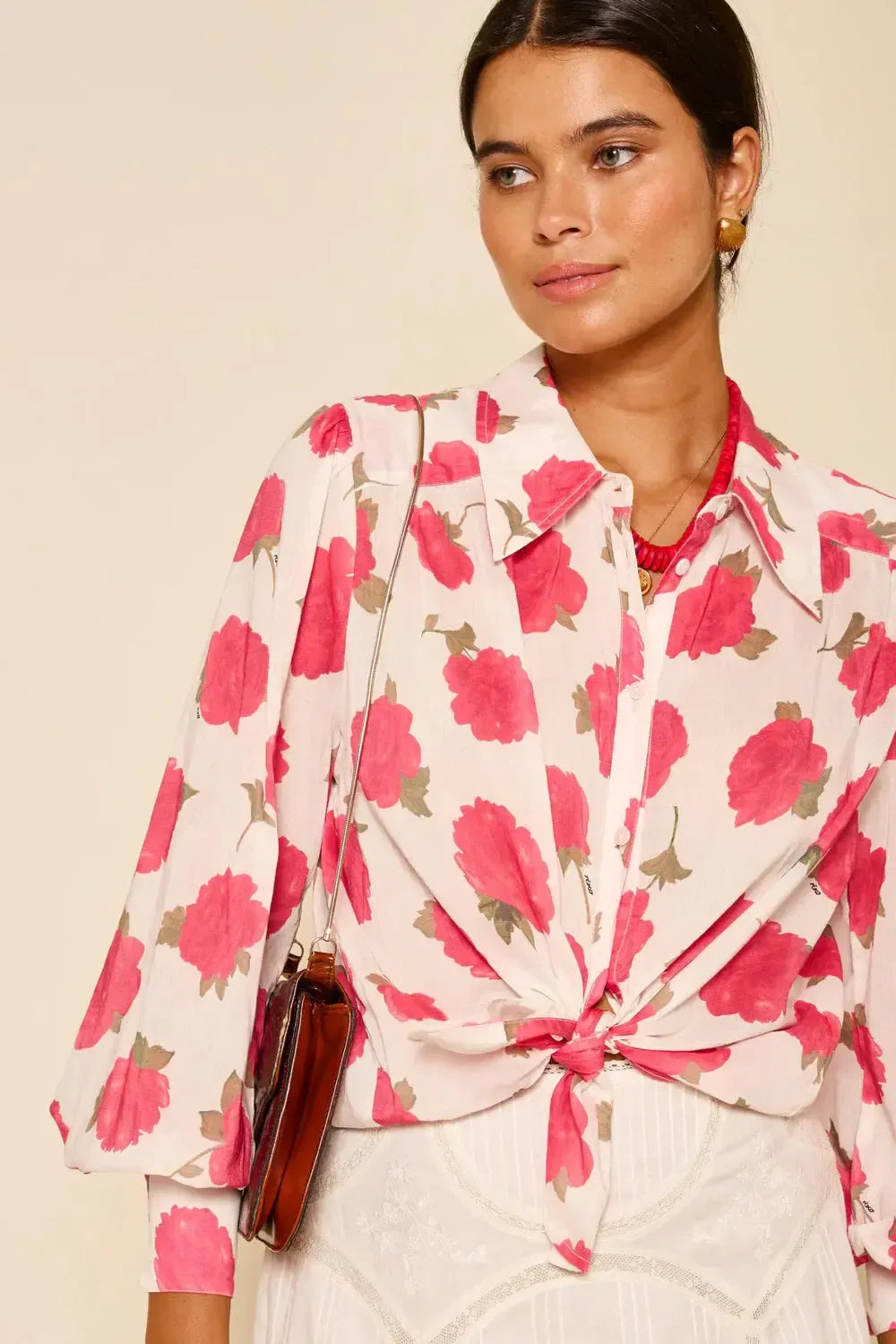Blake Top Vintage Rose Ivory-Tops-Rixo-Debs Boutique