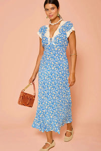 Thumbnail for Amari Dress Shell Pansy Indigo-Dress-Rixo-Debs Boutique