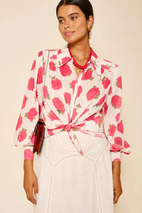Thumbnail for Blake Top Vintage Rose Ivory-Tops-Rixo-Debs Boutique