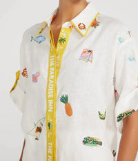 Thumbnail for BLUE MARLIN EMBROIDERED SHIRT-Shirt-Alemais-Debs Boutique