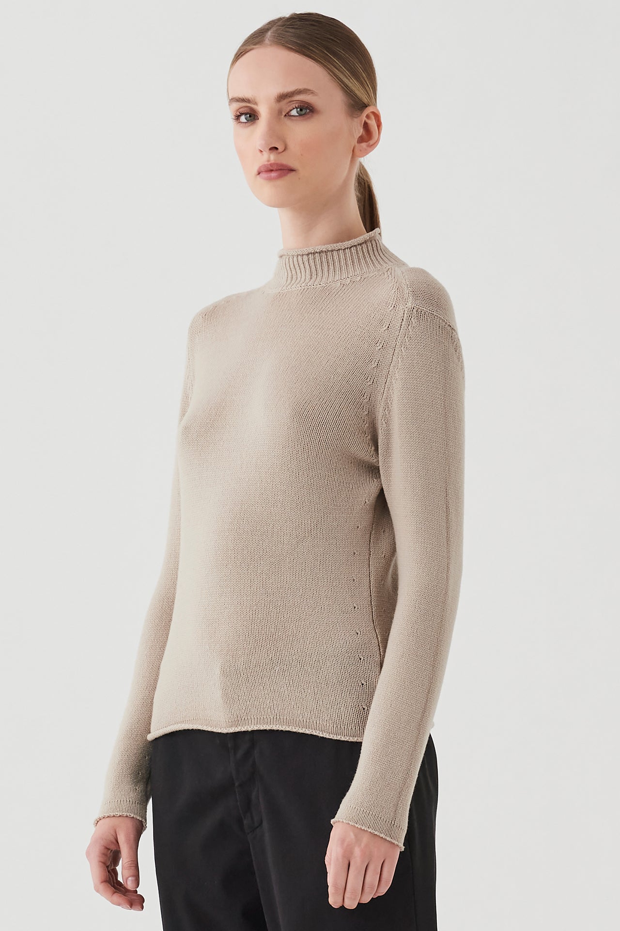 13481 FINE KNIT TURTLENECK 21-Pullover-Transit-Debs Boutique