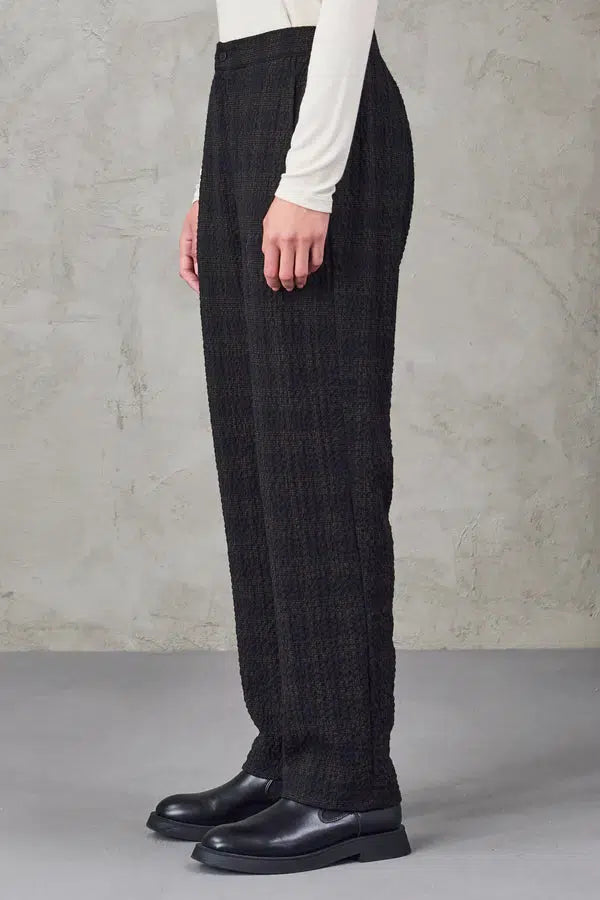 C121 SLIM CHECK PANT 06-Pant-Transit-Debs Boutique