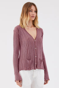 Thumbnail for PLISSE CARDIGAN ROSE-CARDIGAN-Transit-Debs Boutique