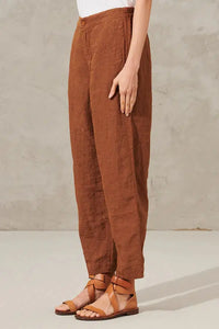 Thumbnail for LINEN SLIM PANT RUST-PANT-Transit-Debs Boutique