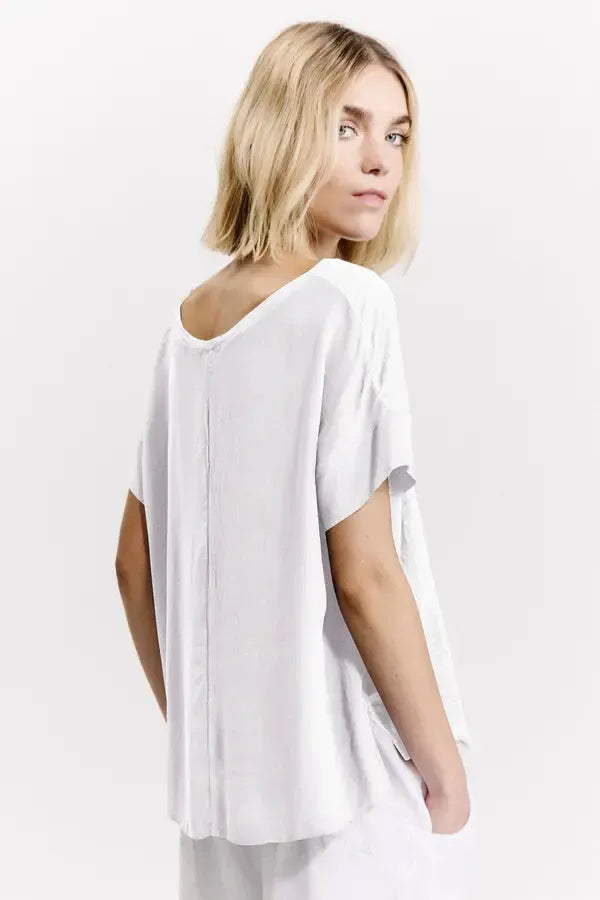Linen Box Tee-Tops-Transit-Debs Boutique