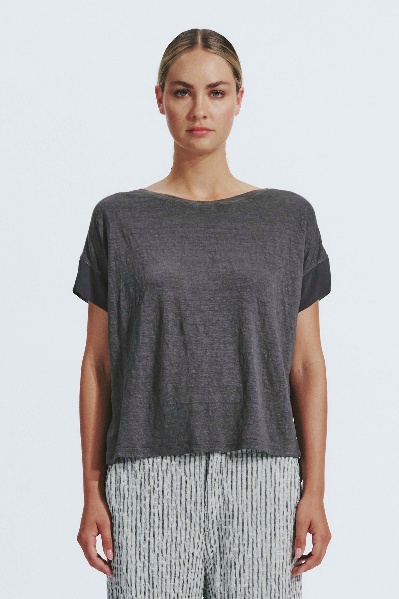 Linen Box Tee-Tops-Transit-Debs Boutique
