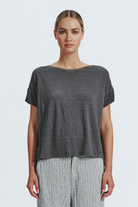 Thumbnail for Linen Box Tee-Tops-Transit-Debs Boutique