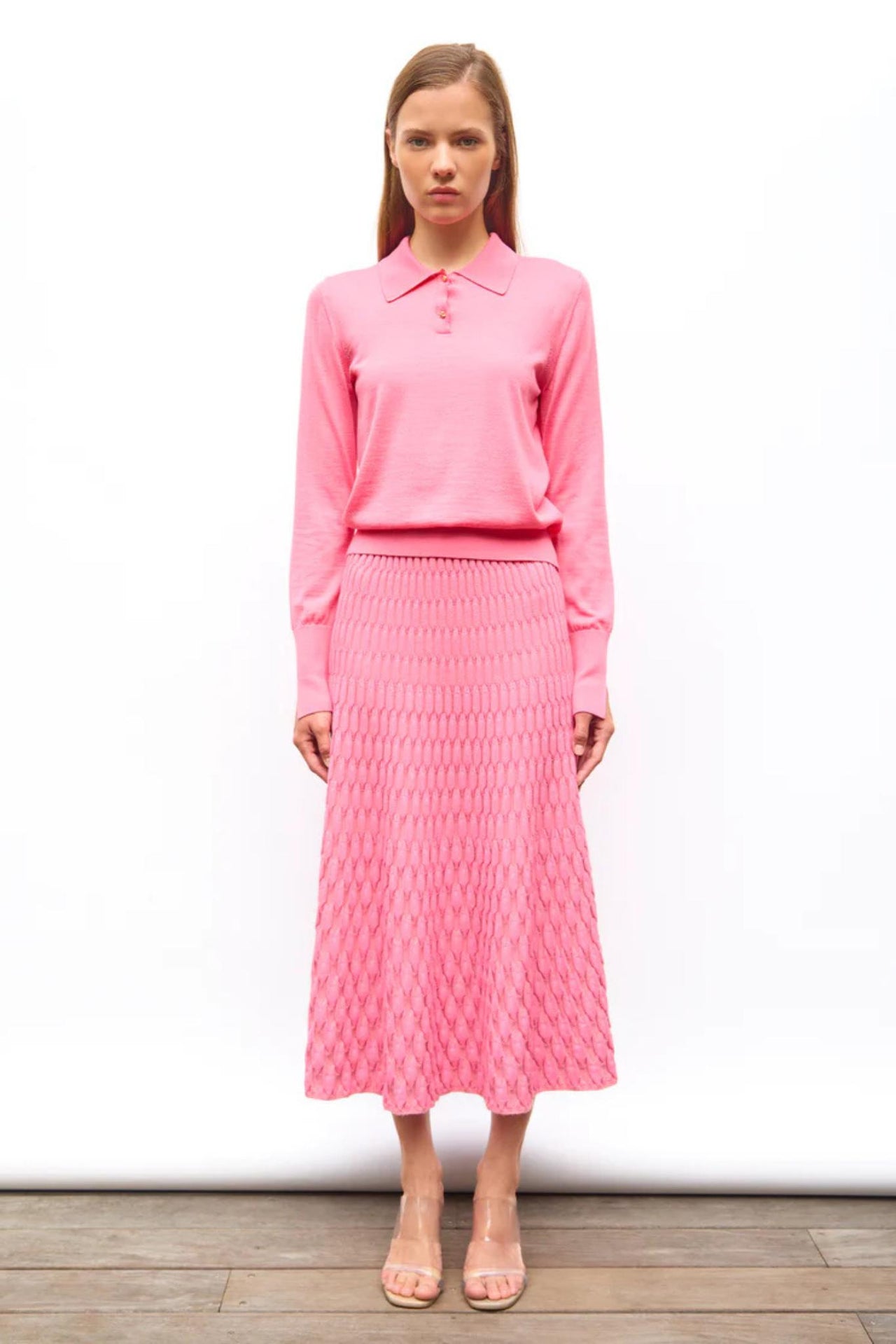 CHIC Knit Polo-Tops-Molli-Debs Boutique