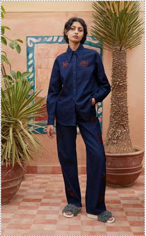 Delany Embellished Denim Shirt-Tops-Alemais-Debs Boutique