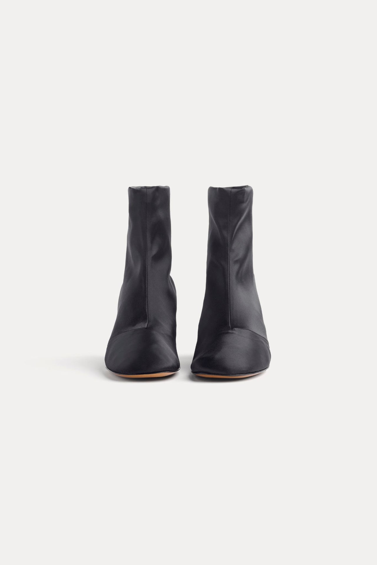 Chic Satin Leather Anckle Boots-SHOES & SANDALS-Forte_Forte-Debs Boutique